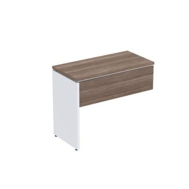 Imagem de Complemento de Mesa Pé Painel Linha P25 90cm Walnut e Branco Cinza - P