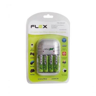 Imagem de Carregador De Pilhas Aa-aaa-9v Fxc03-4p Flex