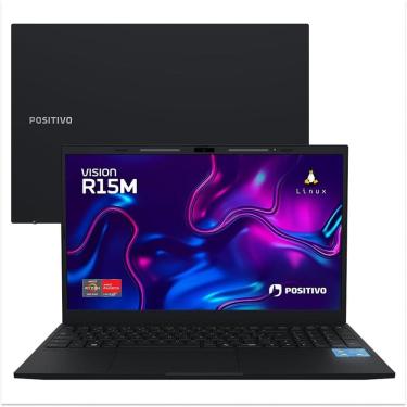 Imagem de Notebook Positivo Vision R15M AMD Ryzen 5-5625U 512GB Linux - Preto