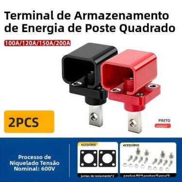 Imagem de Terminal De Parede Colunar De Fio De Cobre Quadrado De Alta Corrente 1