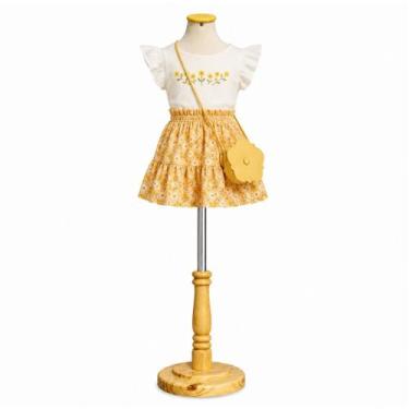 Imagem de 1 Manequim Infantil decoração Vitrine Loja Confecção e Pedestal Redond