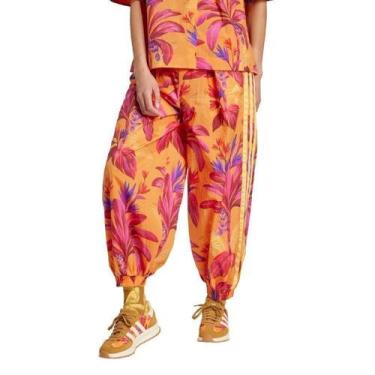 Imagem de Calça Adidas Premium Farm Feminina, Laranja, EP
