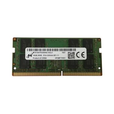 Imagem de Memória Notebook Micron 16GB DDR4 3200 Mhz 2Rx8 CL22 PC4 25600 MTA16AT
