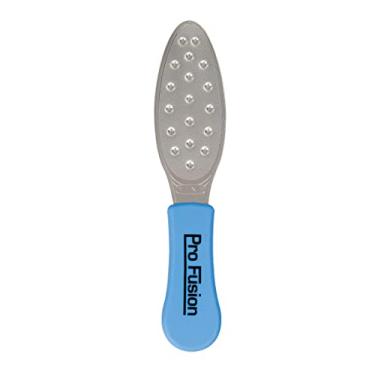 Imagem de Lixa Pedi de Aço Inoxidável ForPro Fusion – Grossa, Dupla Face Qualidade Profissional – Lixa de Pedicure com Alça Azul para Saltos e Pés – 21 cm L