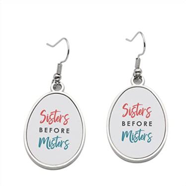 Imagem de Brinco Sister Before Misters – Brincos pendentes para meninas – Presente de festa de aniversário dos namorados