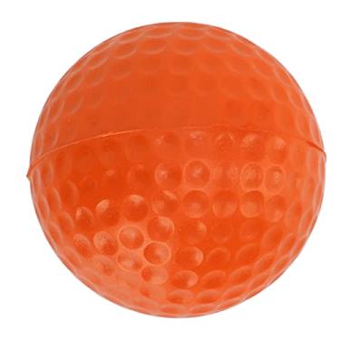 Imagem de SPYMINNPOO Bolas de golfe de espuma de treino de poliuretano de 42,5 mm, bola de treinamento de golfe macia para prática de balanço, simuladores internos, uso doméstico (5 cores) (laranja)