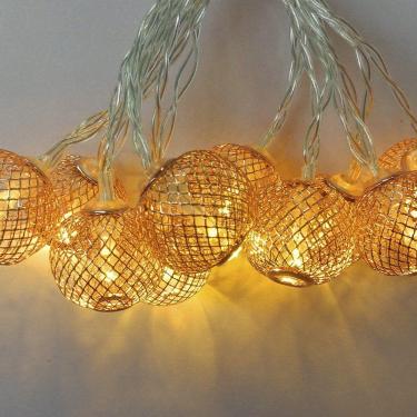 Imagem de Cordão Luminoso Natalino 10 Leds Rose Gold Taschibra