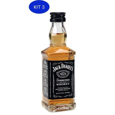 Imagem de Kit 3 Whisky Jack Daniel`S Old No.7 50Ml - Miniatura