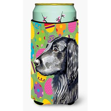 Imagem de Caroline's Treasures LH9411TBC Flat Coated Retriever Easter Eggtravaganza Tall Boy Hugger, Tall Boy Boy, Multicolor