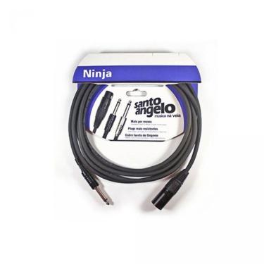 Imagem de Cabo Microfone Santo Angelo P10 X Xlr Macho 7,62M Ninja Nm B