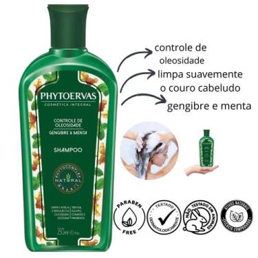 Imagem de Shampoo Controle Oleosidade Hidratação Limpeza Phytoervas