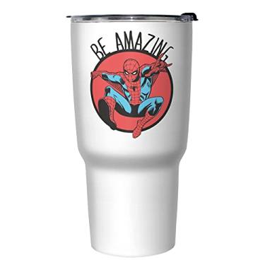 Imagem de Marvel Incrível caneca de viagem isolada de aço inoxidável de 765 ml, multicolorida