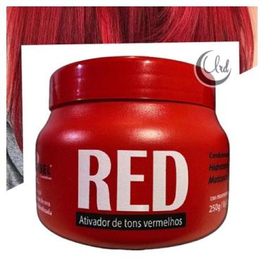 Máscara Tonalizante 250g Pigmentante Ativadora de Tons Cabelo Red Vermelho