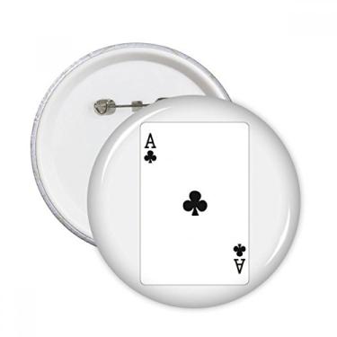 Imagem de Club A Jogo de Cartas Padrão Alfinetes Redondos Emblema Botão Decoração Acessório 5 peças