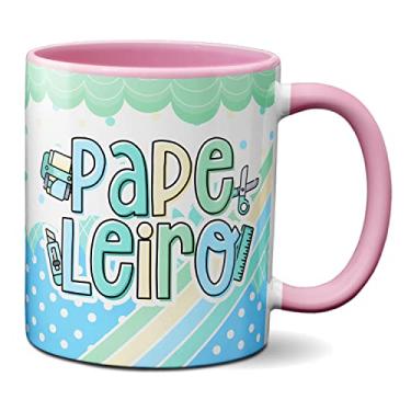 Imagem de Caneca Papeleiro Presente Material Escolar Papelaria (Rosa)