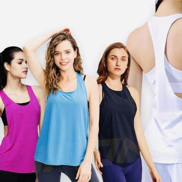 Kit 5 Blusa Academia Feminina DryFit Camisa Fitness Leve e Confortável -  Vest - Blusas Femininas - Magazine Luiza