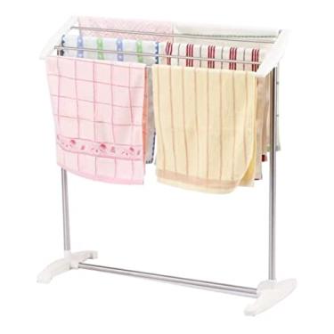 Imagem de Varal De Chão Secar Roupa Portátil Compacto Lavanderia Varanda Sacada