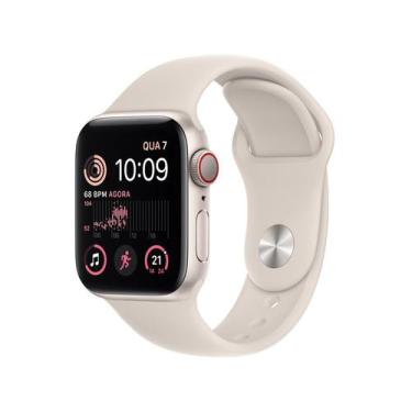 Apple Watch Series 8 45mm GPS + Cellular Caixa Prateada Aço Inoxidável  Pulseira Esportiva Branca - Apple Watch Series 4 - Magazine Luiza