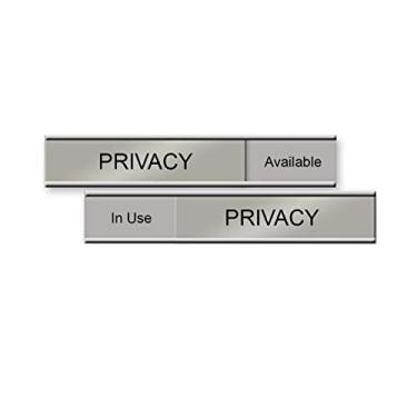 Imagem de Placa deslizante para sala de privacidade, 15,24 cm x 2,54 cm (disponível) - Feito nos EUA!