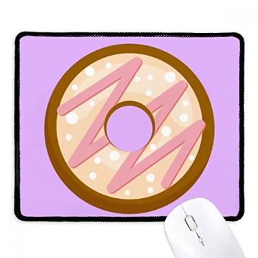Imagem de Mousepad rosa rosquinha sobremesa doce tapete de borracha para jogos