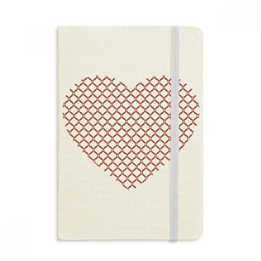 Imagem de Caderno em formato de coração para Dia dos Namorados com capa dura em tecido oficial