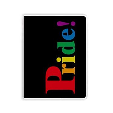 Imagem de Pride LGBT Rainbow Homo Art Deco Presente Fashion Caderno Goma Diário Capa Macia