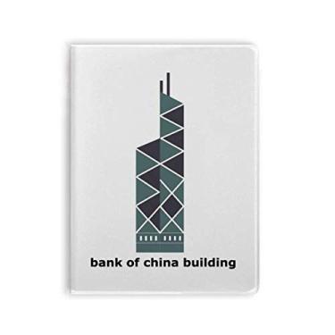 Imagem de Diário de capa macia para caderno de anotações de Hong Kong Bank Of China Art Deco para presente