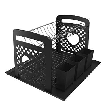 Imagem de Escorredor de Louças Cuore c/Laterais, Porta Talhares e Bandeja em Plástico, Stolf