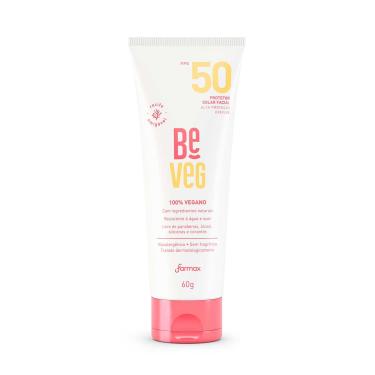 Imagem de Protetor Solar Facial Be Veg 100% Vegano FPS 50 com 60g 60g