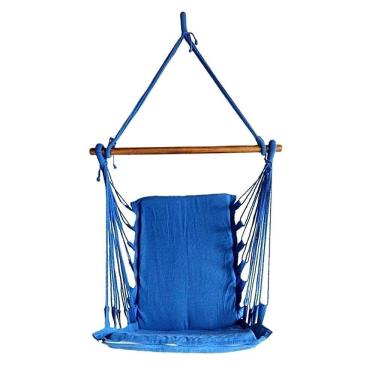 Imagem de Cadeira De Balanço Suspensa Rede De Teto Varias Cores Cor:Azul Royal