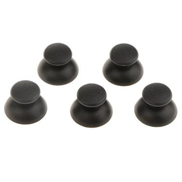 Imagem de Almencla – 5 peças de substituição para toca-polegar para gamepad analógico, capas de joystick para peças de reparo do controle Sony PS3