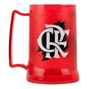 Imagem de Caneca Vermelha Gel Isolante Térmico 400ml - Flamengo-Masculino