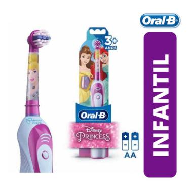 Imagem de Escova Elétrica Infantil Princesas - Oral B Escova Dental Infantil a pilha Princesas