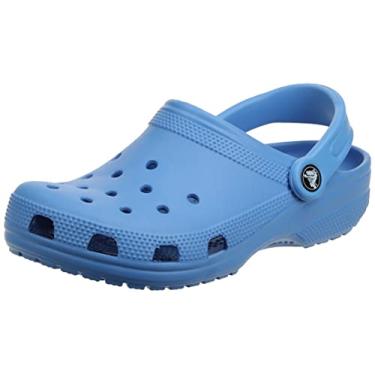 Imagem de Crocs Unisex Men's and Women's Classic Clog | Comfortable Slip On Casual Water Shoes, Powder Blue, 17 US