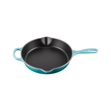 Imagem de Le Creuset Skillet Redonda Funda 26 cm Ferro Fundido Esmaltado Signature Azul Caribe