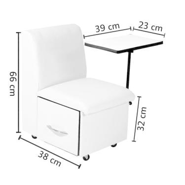 Imagem de Cadeira Para Manicure Cirandinha E Ciranda Branca