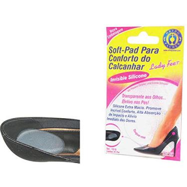 Imagem de Ortho Pauher Soft Pad Para Conforto Do Calcanhar Lady Feet Translucido Único