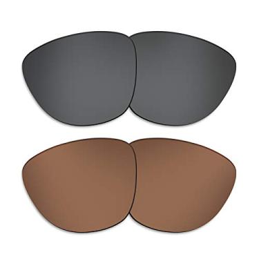 Imagem de Kygear Lentes de substituição à prova de brilho de 12 mm para óculos de sol Oakley Frogskins polarizadas