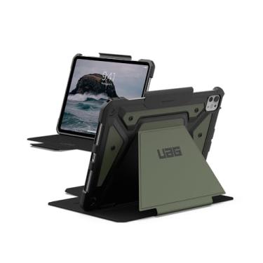 Imagem de URBAN ARMOR GEAR Capa UAG projetada para iPad Pro de 11 polegadas M5 2025 6th Gen, M4 2024 5th Gen A3357 A3358 A3359 A2836 A837 A3006 Capa protetora com suporte para lápis, Metropolis SE Olive