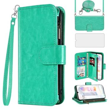 Imagem de Asuwish Capa de celular para LG Velvet 5G/LGVelvet Verizon G5 UW T-mobile 2020 capa de celular com protetor de tela, alça transversal com zíper, compartimento para cartão, suporte LM G900UM 4G Tmobile