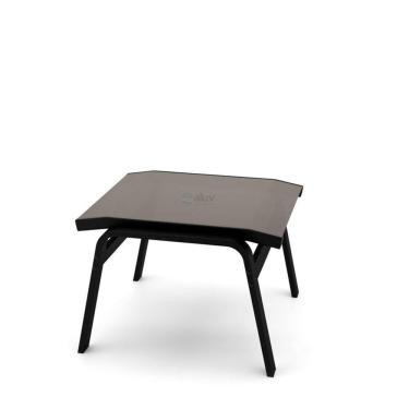 Imagem de Apoio De Pé Riviera Alumínio Preto Tela Fendi