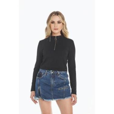 Imagem de Short-Saia Jeans Osmoze 6027100003 Azul - Azul - 42-Feminino