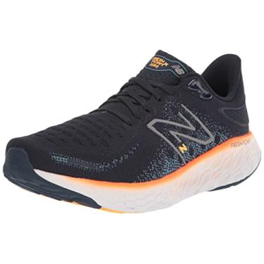 Imagem de New Balance Fresh Foam X 1080 V12 Tênis de corrida masculino, Eclipse/laranja vibrante/maré primavera, 45