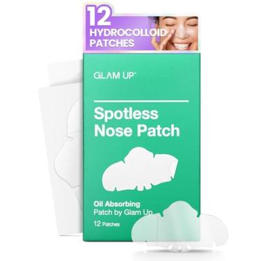 Imagem de GLAM UP Spotless Nose Patch XL -12PCS | Hydrocolloid Coverage for Nose Pores, Pimples, Zits and Oil - Overnight Strong Waterproof to Absorb Blackheads & Gunk Nose Strip, and Calm Treatment with Tea Tree, Best nose pimple patch