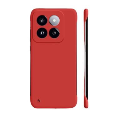 Imagem de Capa ultrafina sem moldura para PC para Xiaomi MI 14 13 Pro 12S 11 10 9T Pro colorida para Mi 13 11 Lite 5G capa dura fosca para telefone, vermelha, para Mi 11 Pro