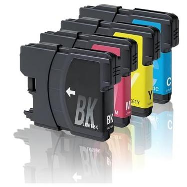 Imagem de Kit Cartucho Para Brother LC61 LC-61 compatível - Toner Vale
