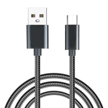 Imagem de Cabo Carregador Usb V8 Micro Usb Android Metal Reforçado Kingo