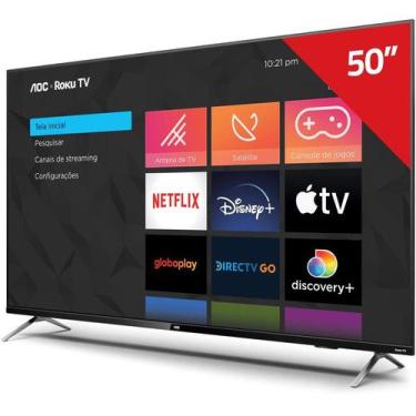 Imagem de Smart tv aoc roku led 4k 50pol