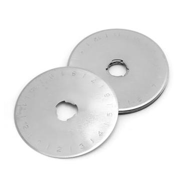 Imagem de 10 Lâminas de Reposição para Cortador Rotativo de 45 Mm, Liga de Aço de Alto Desgaste, Longa Vida útil de Corte, Corte Fácil de Múltiplas Camadas, Ideal para Tecido, Papel Com