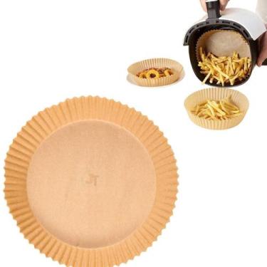 Imagem de 200 Papel Descartável Air Fryer Fritadeira 20cm Forro Filtro Protetor 